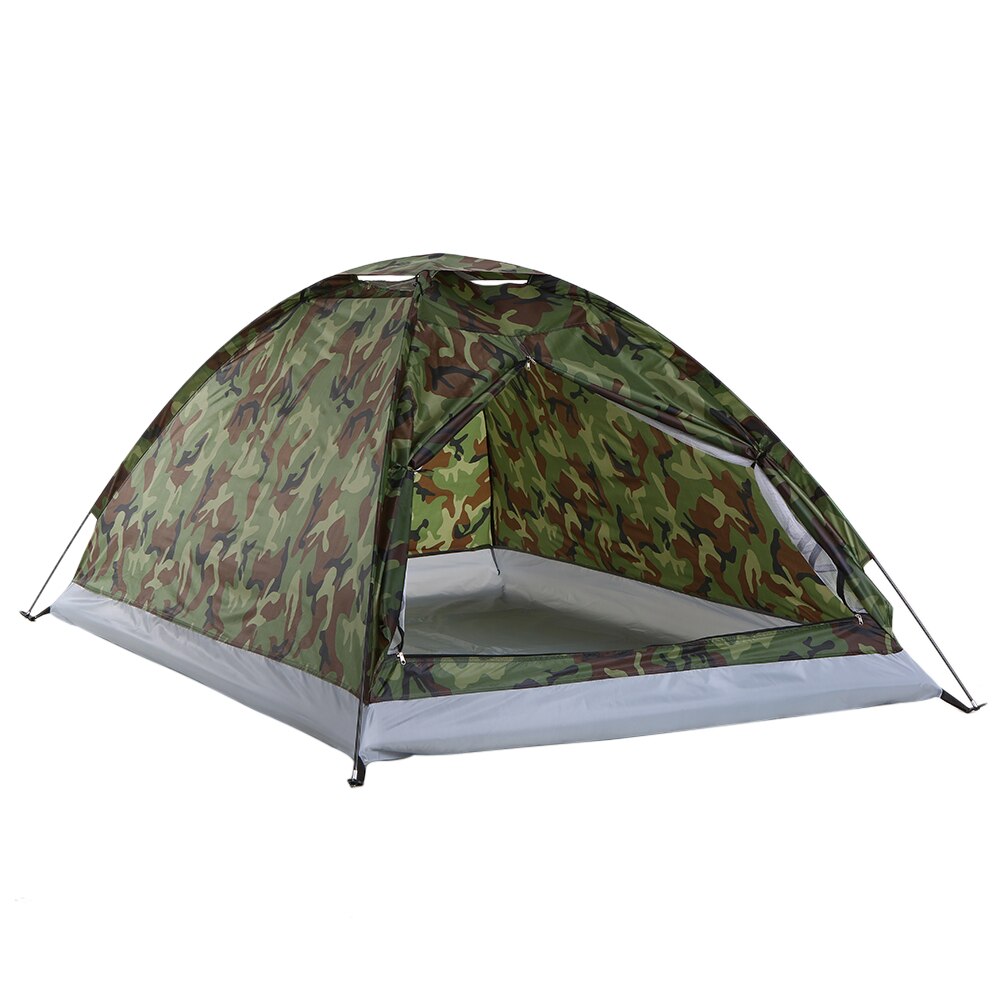 Cheap Goat Tents Camping Tent for 2 Person Single Layer Outdoor Portable Camouflage Handbag for Hiking Traveling Camping Equipment   